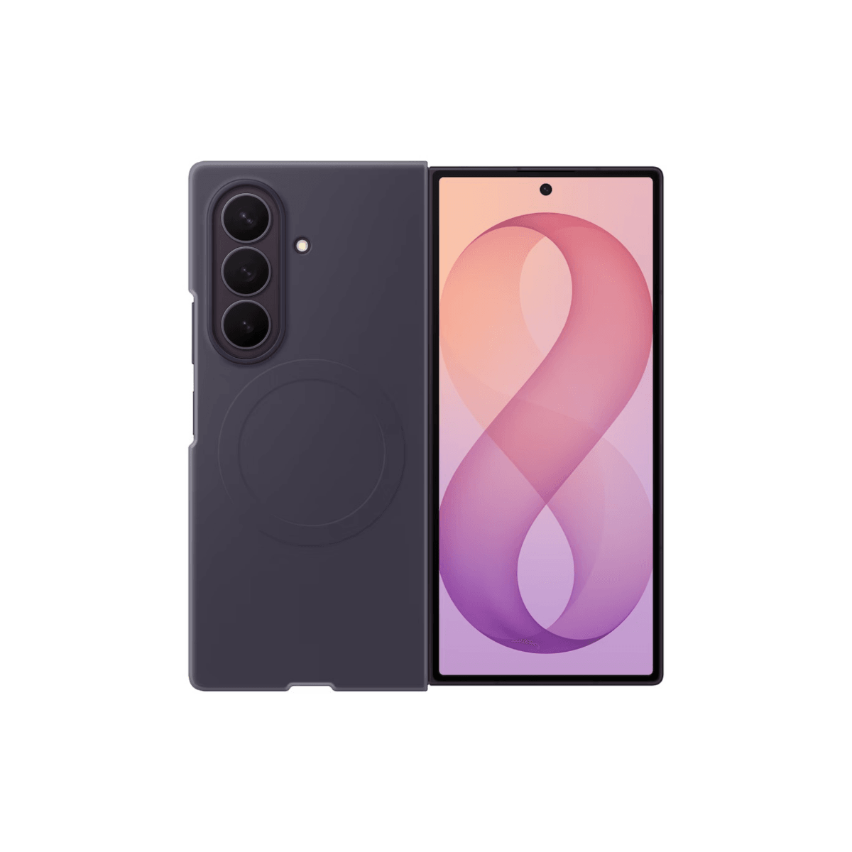 Samsung Galaxy Z Fold8 Ultra Silicone Magnet Case, Violet - EF976CVEGWW 