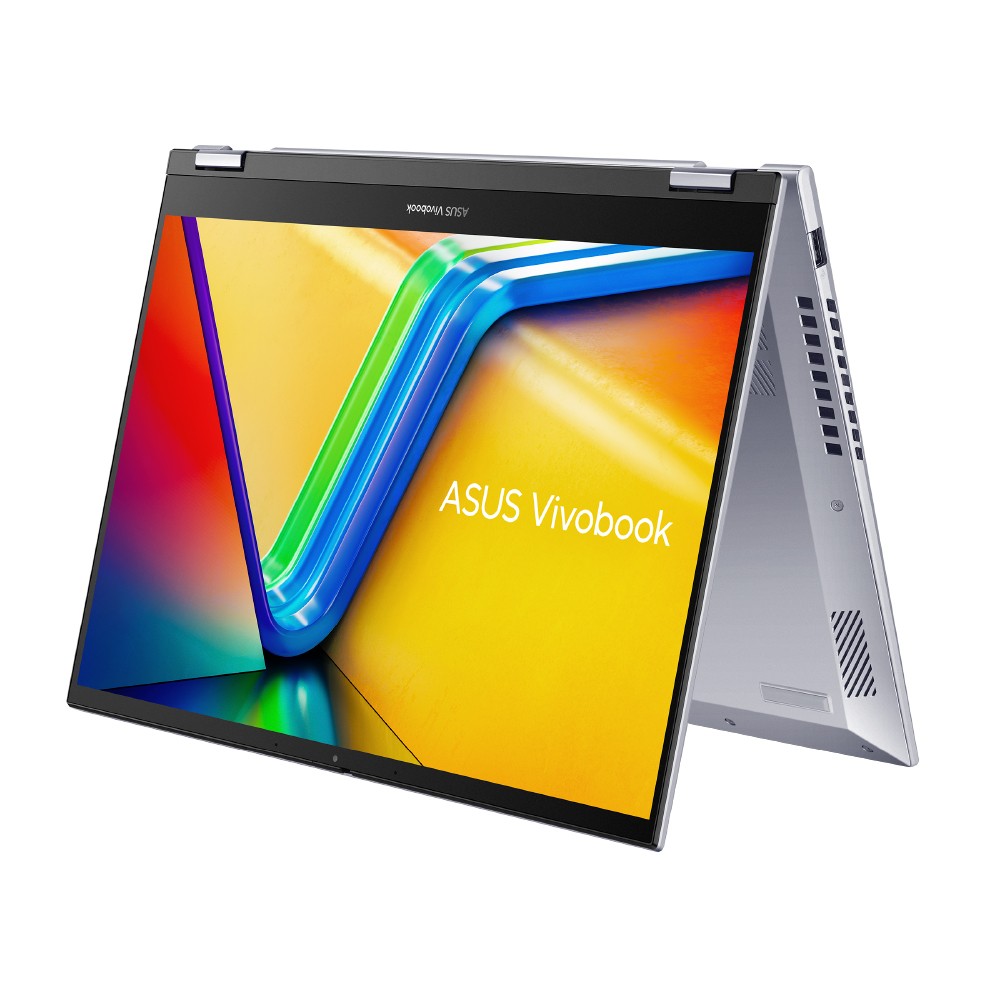 ASUS Vivobook S 14 Flip, TP3402VA-LZ144W, 2024, Convertible Laptop, 14.0-inch, 60Hz, WUXGA Touch Display, Intel Iris Xᵉ Graphics, Intel Core i9-13900H, 16GB RAM, 1TB SSD, Windows 11 Home, Cool Silver