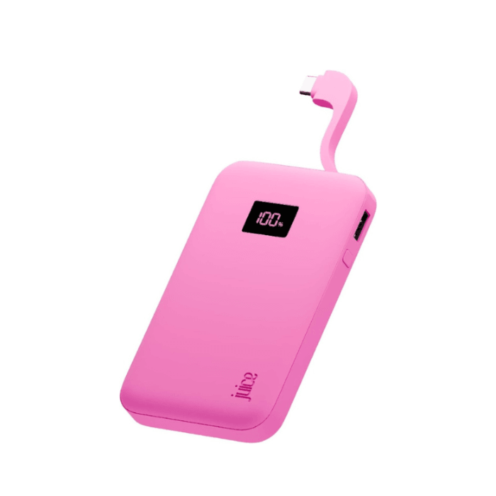 Buy Juice Power Bank 1 Integrated, Pink - 5000mAh online Buy Juice Power Bank 1 Integrated, Pink - 5000mAh online
