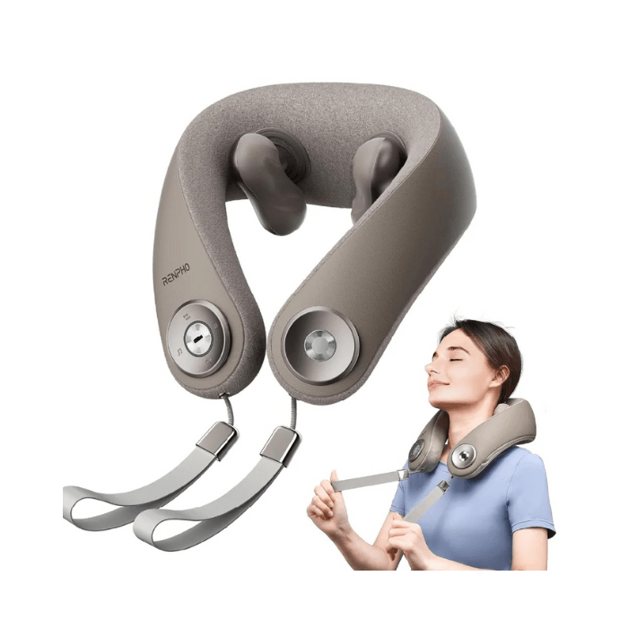 Renpho Cordless Neck Massager with Heat - R-L001-GY Renpho Cordless Neck Massager with Heat - R-L001-GY