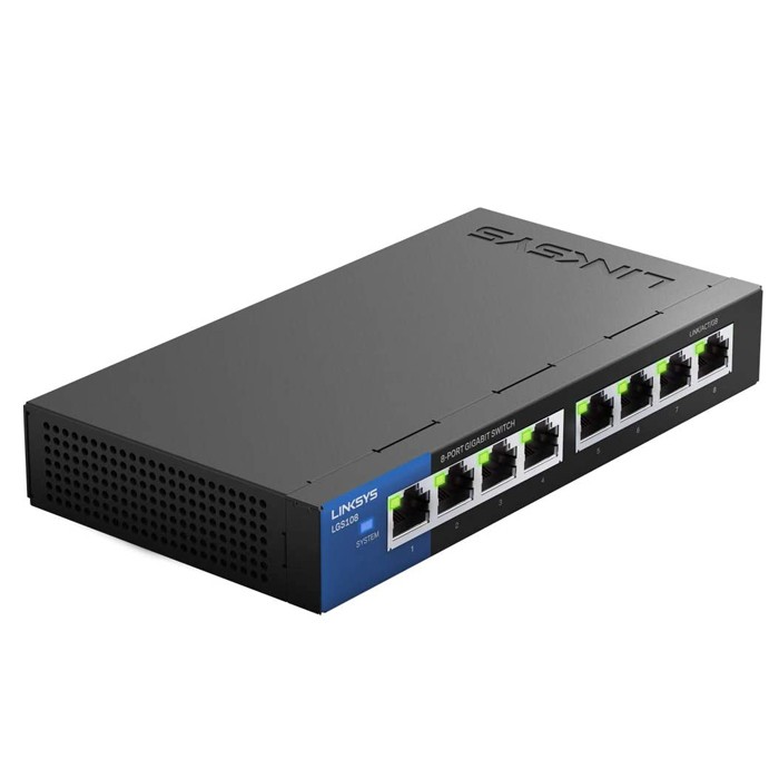Buy Linksys LGS108 8-Port Business Desktop Gigabit Switch online Buy Linksys LGS108 8-Port Business Desktop Gigabit Switch online