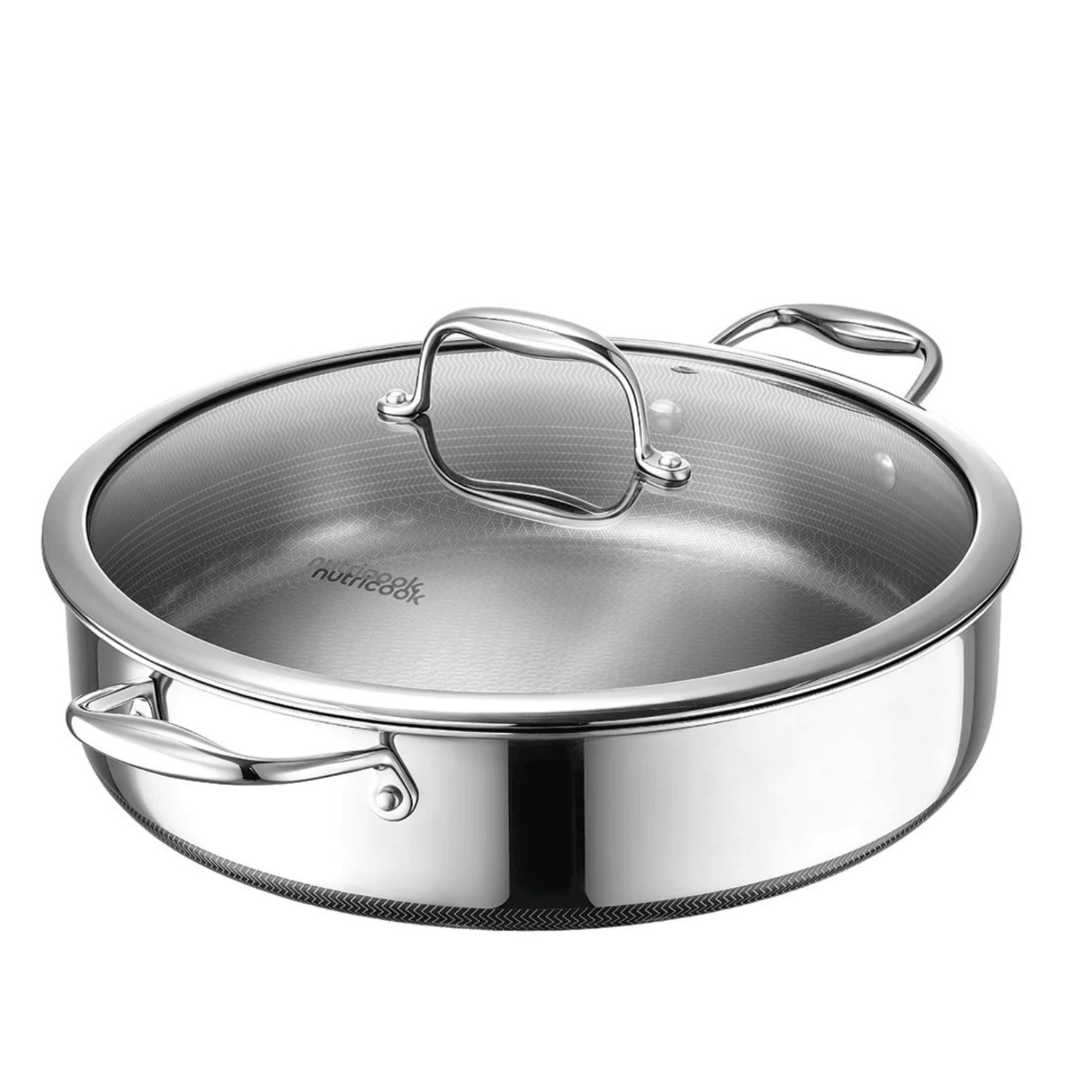 Buy Nutricook Eterna Low Pot Kadai 30cm with Lid - ETH-LP330 online Buy Nutricook Eterna Low Pot Kadai 30cm with Lid - ETH-LP330 online