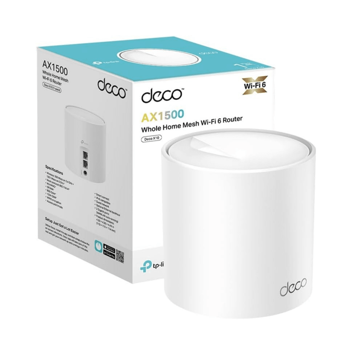 Buy AX1500 Whole Home Mesh Wi-Fi 6 Unit Deco X10(1-pack) online Buy AX1500 Whole Home Mesh Wi-Fi 6 Unit Deco X10(1-pack) online