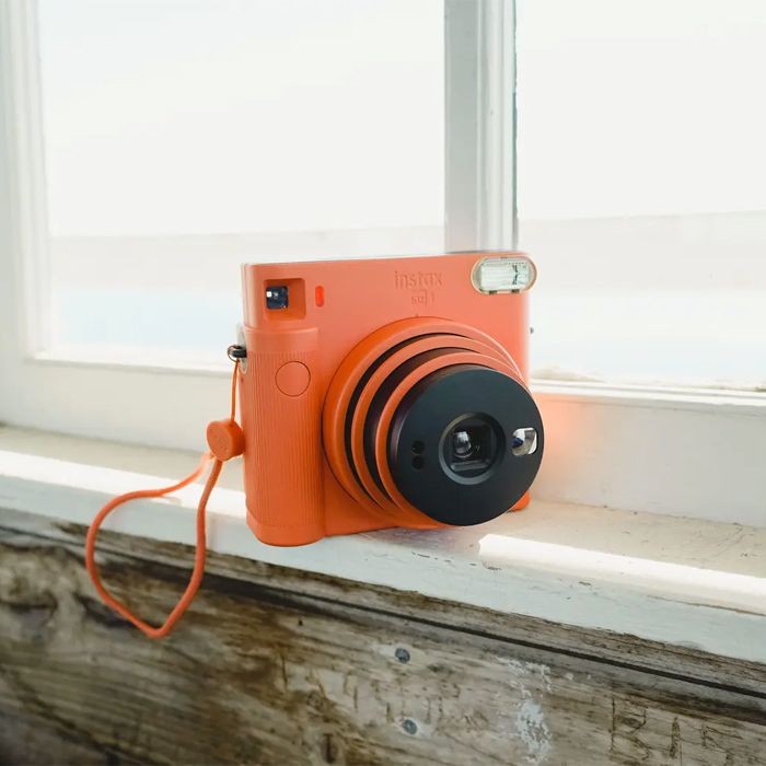 Terracotta Orange Polaroid Camera Sq1 Fujifilm Instax SQUARE SQ1