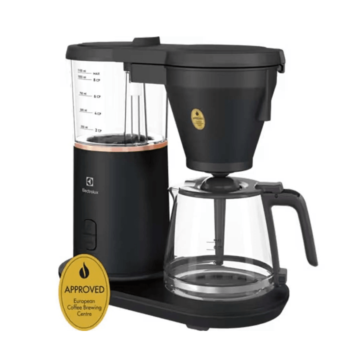 Electrolux 1.1L 7 Drip Coffee Maker, Black - E7CM150GB Electrolux 1.1L 7 Drip Coffee Maker, Black - E7CM150GB