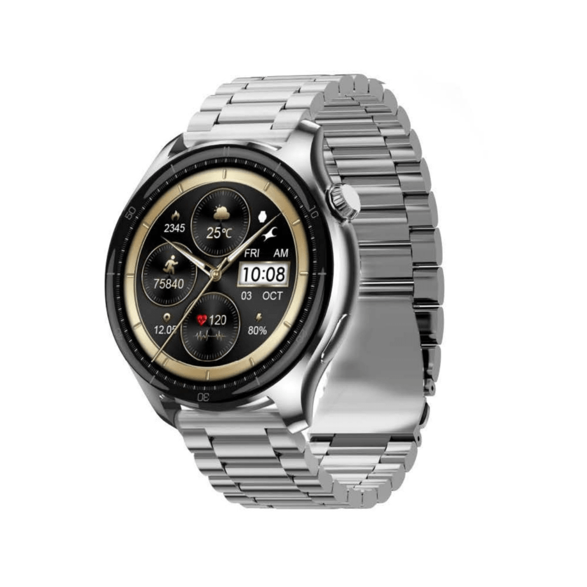 Buy Titan Fastrack Elite 1.43-inch HD Round Display - 38172SM01, Silver online Buy Titan Fastrack Elite 1.43-inch HD Round Display - 38172SM01, Silver online