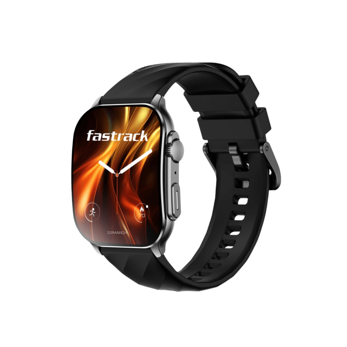Buy Titan Fastrack Horizon S1 1.96-inch AMOLED Display - 38166QP01, Gun Black online Buy Titan Fastrack Horizon S1 1.96-inch AMOLED Display - 38166QP01, Gun Black online