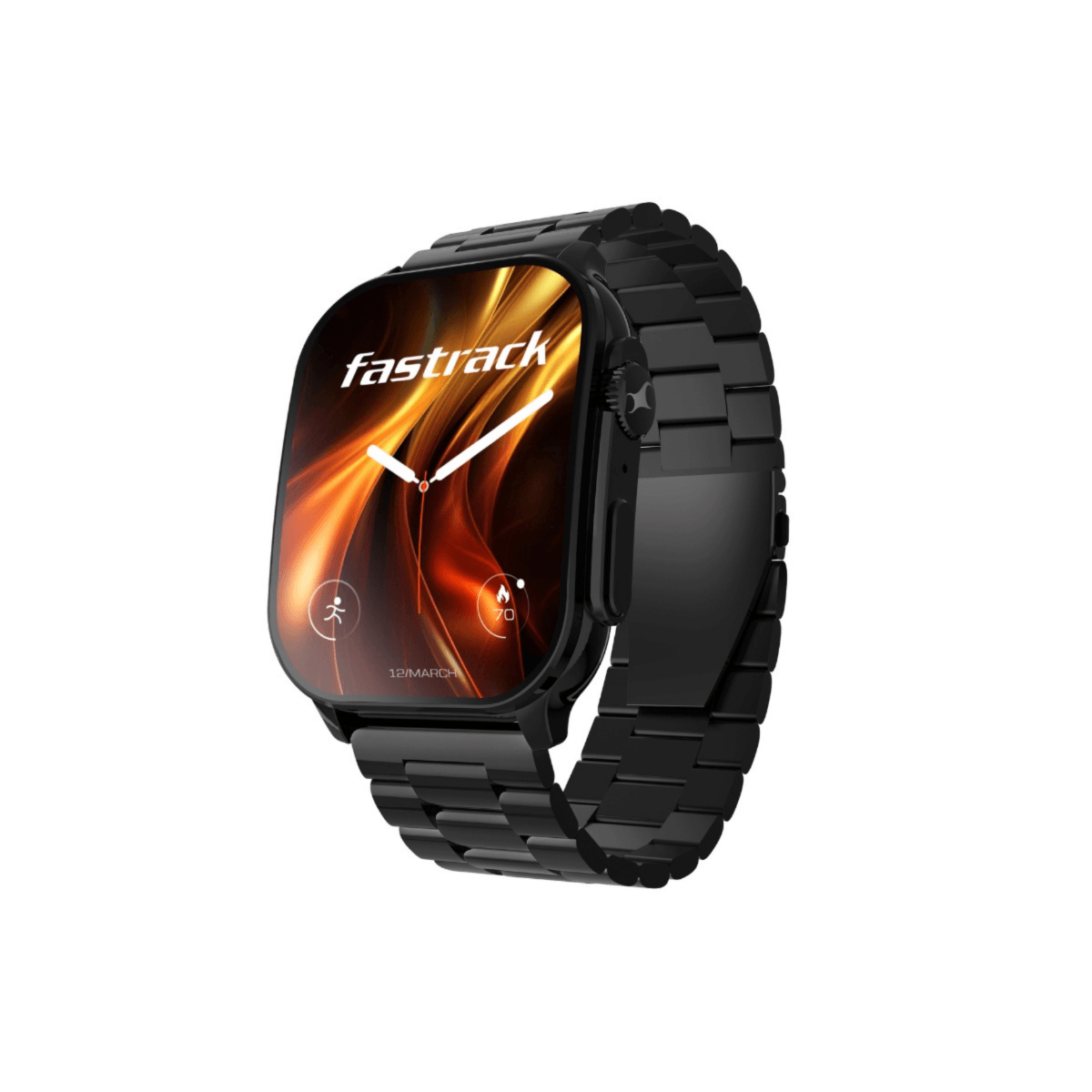 Buy Titan Fastrack Horizon S1 1.96 inches AMOLED Display - 38166NM01, Metal Black online Buy Titan Fastrack Horizon S1 1.96 inches AMOLED Display - 38166NM01, Metal Black online