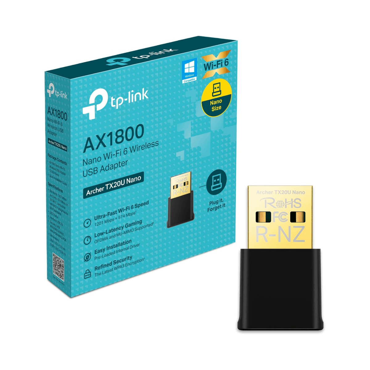 Buy TP-Link Archer TX20U Nano AX1800 Wi-Fi 6 Wireless USB Adapter online Buy TP-Link Archer TX20U Nano AX1800 Wi-Fi 6 Wireless USB Adapter online
