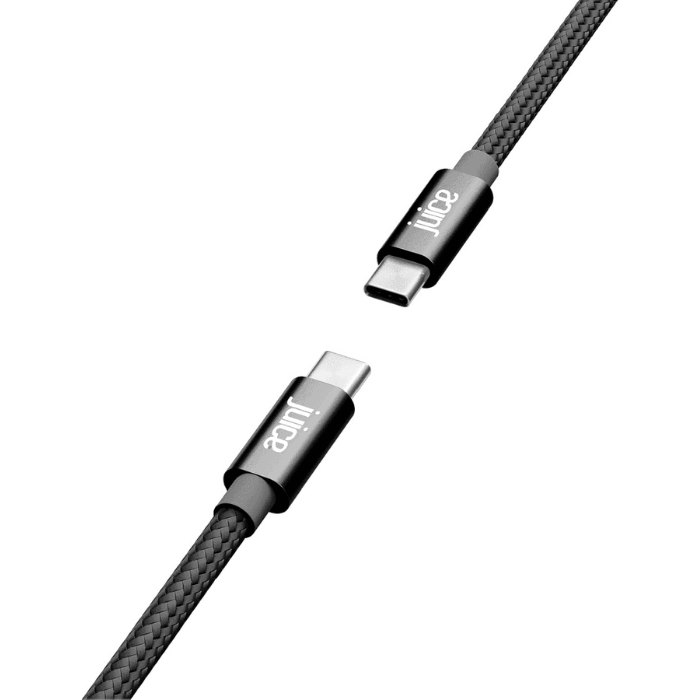 Buy Juice USB Type-C to USB Type-C Braided 2m Charging Cable, Black online Buy Juice USB Type-C to USB Type-C Braided 2m Charging Cable, Black online